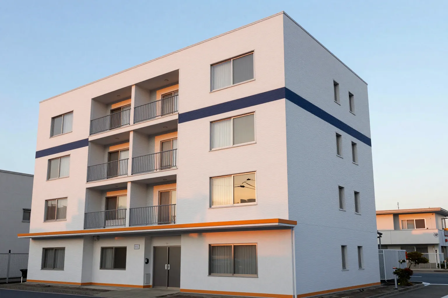 マンションの外観を別の向きから